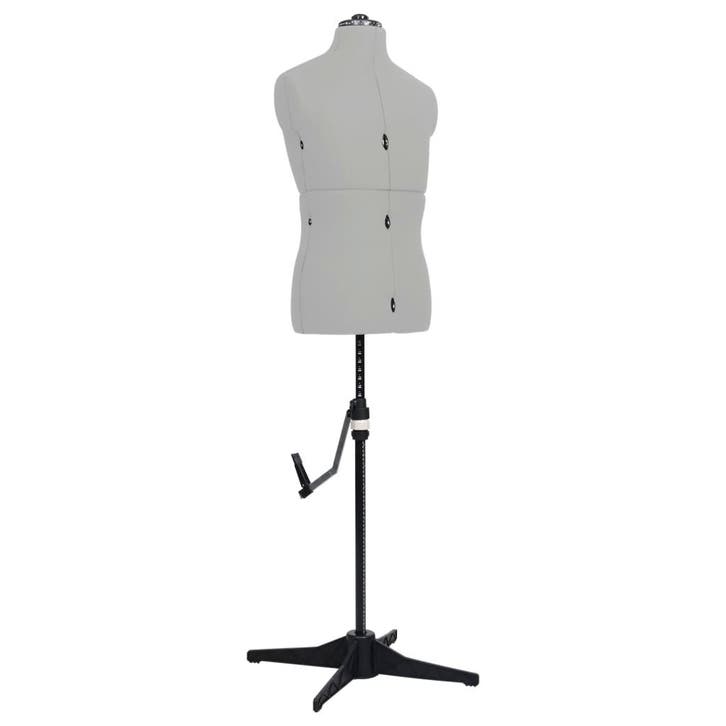 vidaXL Paspop verstelbaar man maat 37-45 grijs, Maison & Meubles, Armoires | Penderies & Garde-robes, Envoi