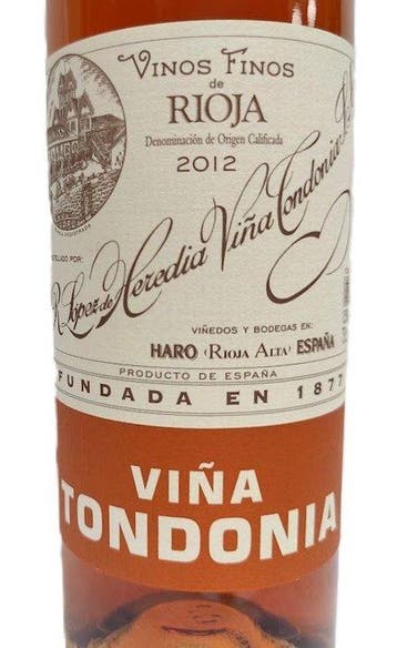 2012 R. López de Heredia: Viña Tondonia gran reserva, rose, Collections