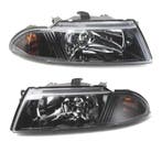 PHARES POUR MITSUBISHI CARISMA 99-05 FOND NOIR, Verzenden