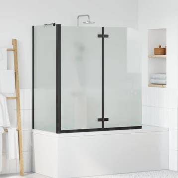 vidaXL Douche Omheining Zwart 120 x 68 x 130 cm ESG Glas en, Verzenden, Nieuw