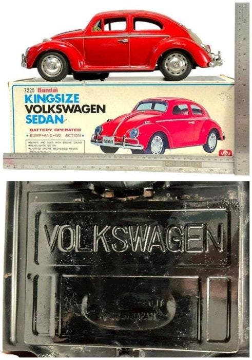 Bandai - Blikken speelgoedauto - Volkswagen Sedan with, Antiquités & Art, Antiquités | Jouets