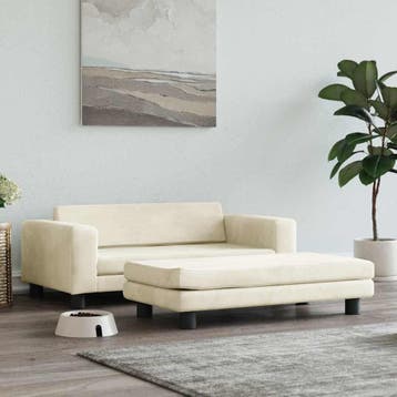 vidaXL Hondenmand met verlengstuk 100x50x30 cm fluweel, Dieren en Toebehoren, Honden-accessoires, Verzenden, Nieuw