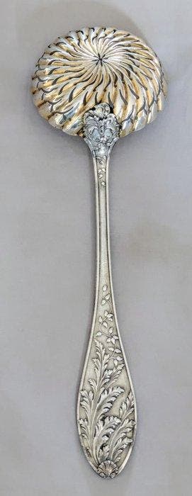 Edouard Ernie - Suikerzeef - .800 zilver, Vermeille, Antiek en Kunst