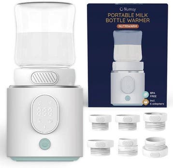 2dekans | Numsy Draagbare Flessenwarmer Onderweg - Draadloos, Kinderen en Baby's, Babyvoeding en Toebehoren, Ophalen of Verzenden