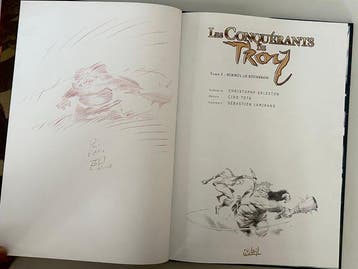 Les Conquérants de Troy T1 + T2 + 2x dédicaces - 2x C - 2, Boeken, Nieuw