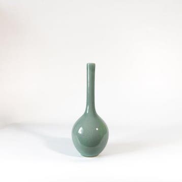 Vaas - hooggestookte celadon - Zuid-Korea - Hemelsblauwe, Antiek en Kunst