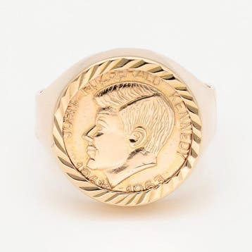 Bague - 18 carats Or jaune - Pièce