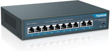 YuanLey PoE Switch 10p 120W | Retour deal | 34% korting, Computers en Software, Netwerk switches, Verzenden, Zo goed als nieuw