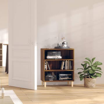 vidaXL Dressoir 57x35x70 cm spaanplaat bruin eikenkleur, Huis en Inrichting, Kasten | Dressoirs, Verzenden, Nieuw