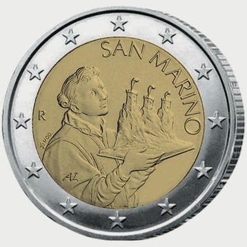 San Marino. 2 Euro 2026 (25 coins) in Roll (Zonder
