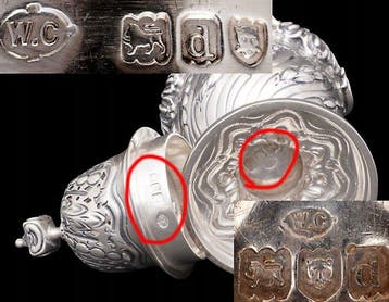 Suikerstrooier - Victoriaanse 925 Sterlingzilver