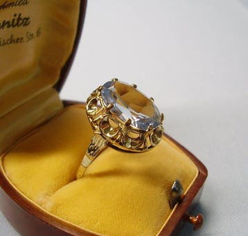Bague - 8 carats Or jaune - 7.00ct. tw. Spinelle - Travail