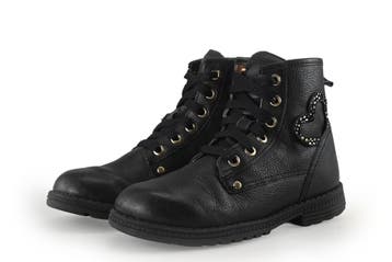 Keq Veterboots Meisjes in maat 30 Zwart, Verzenden, Jongen of Meisje, Keq, Schoenen