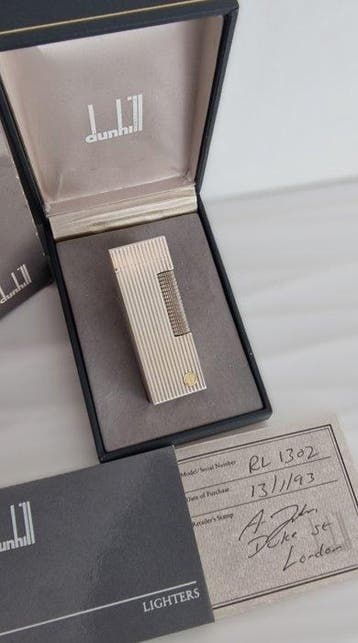 Dunhill - Briquet de poche - Métal argenté
