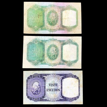 Portugal. - 3 x 20 Escudos - 1951/1960 (Zonder minimumprijs)