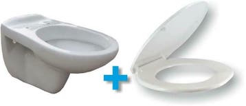 Neptunus ONE PACK wandcloset+Nept. zitting wit 54cm, Ophalen of Verzenden, Nieuw