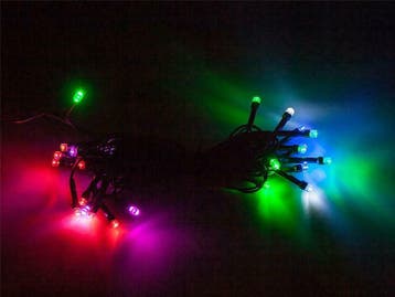 Feest -kerstverlichting RGB - 2,8 meter 25 LEDs - 7610, Verzenden, Kabel of Snoer