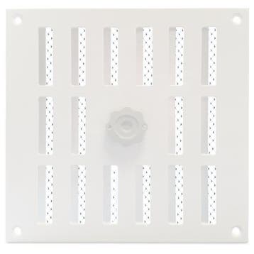 Aluminium afsluitbaar schuifrooster opbouw 250 x 250mm - WIT, Verzenden