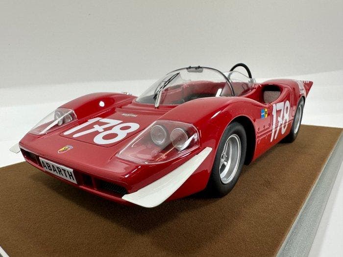 Tecnomodel 1:18 - Modelauto - 1969 Abarth 2000 S Targa, Hobby en Vrije tijd, Modelauto's | 1:5 tot 1:12