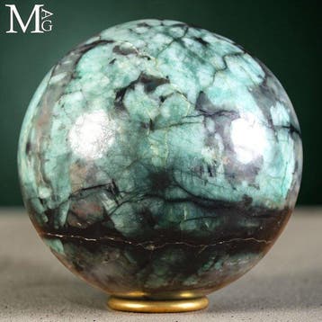 100 mm Smaragdbol - Natuurlijke Smaragd op Matrix - Speciaal