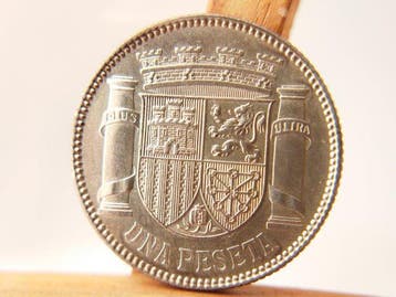 Spanje. II República española. 1 Peseta 1933 *3*4 (Zonder