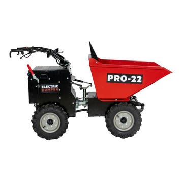 PRO-22 D300E-KM Accu Mini Dumper / Kruiwagen (4WD) - Accu, Nieuw, PRO-22