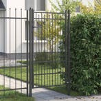 vidaXL Hekpoort HORST 100 x 175 cm Metaal Zwart, Tuin en Terras, Verzenden, Nieuw