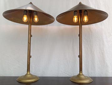 Staande lamp (2) - Koper - Bankier