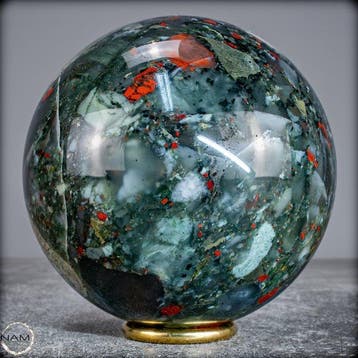 Zeer zeldzame eerste kwaliteit drakenbloedjasper Sphere uit