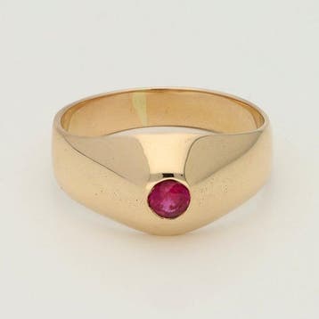 Bague - 14 carats Or rose Rubis, Bijoux, Sacs & Beauté, Bagues