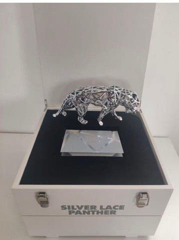 Richard Orlinski (1966) - Panther Silver Lace