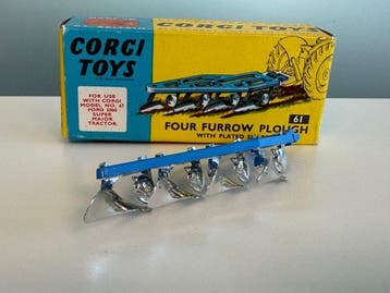 Corgi 1:43 - Machine miniature - Charrue à Quatre Socs (Four
