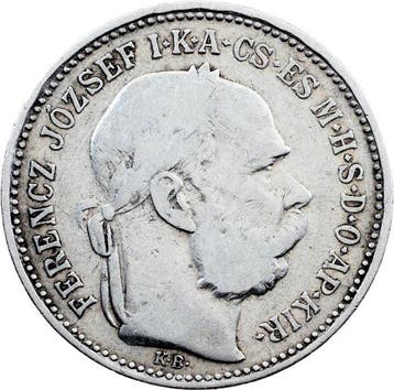 Hongarije. Franz Joseph I. 1 Korona 1892 (Zonder