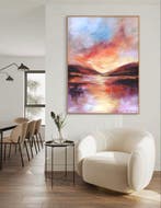 Ellis Hollering - Abstract landscape - Sunset Fire -