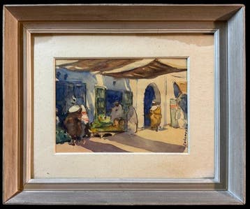 École Orientaliste (c. 1950) - Triptyque de Tétouan, II