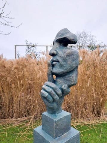 Sculpture, Silence - 78 cm - polystone