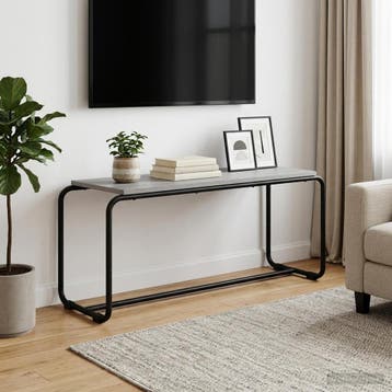 vidaXL TV Stand 98 x 35.5 x 42 cm Grijs Sonoma Bewerkt hout, Verzenden