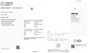 Zonder minimumprijs - Ketting met hanger - 14 karaat