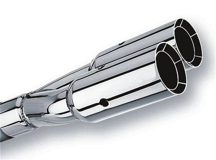 Borla Universal Polished Tip Dual Round Intercooled (inlet 2, Auto-onderdelen, Uitlaatsystemen, Ophalen of Verzenden