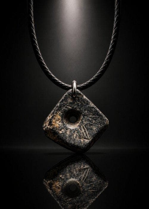 Oud Nabije Oosten Zeldzaam! Hemelse Bescherming Amulet –, Handtassen en Accessoires, Antieke sieraden