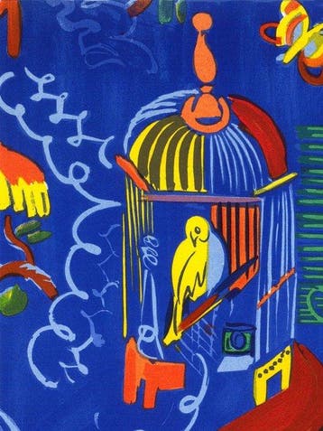 Raoul Dufy (1877-1953) - Les oiseaux sur fond bleu