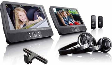 2 Draagbare DVD Speler - Met scherm - Auto - Zwart - DVP-939, Verzenden, Nieuw