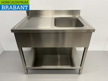 HCB RVS Spoeltafel spoelbak 100 x 70 cm Horeca, Ophalen of Verzenden, Nieuw in verpakking