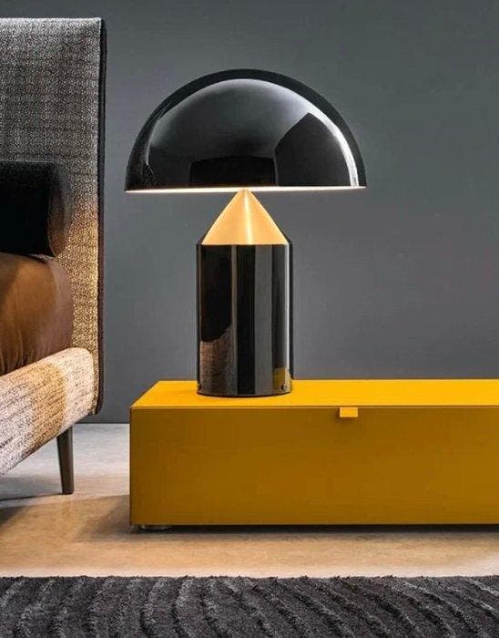 Oluce - Vico Magistretti - Lampe - Atollo 239 - Métal, Antiquités & Art, Antiquités | Éclairage