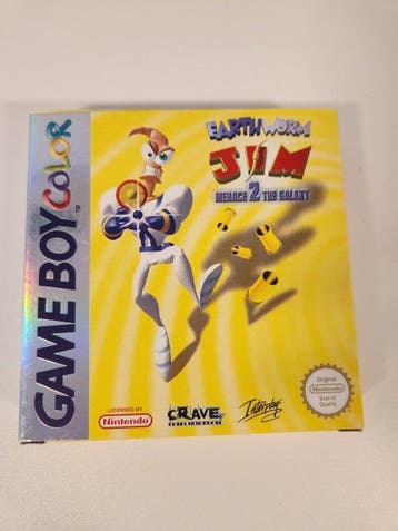 Nintendo - Gameboy Color - Earthworm Jim 2 & Pitfall &, Nieuw