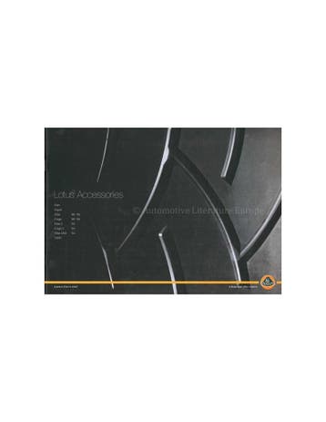 1996 - 2005 LOTUS ACCESSOIRES BROCHURE ENGELS