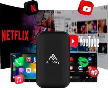 AutoSky AI Box Lite Plus 2.0 Draadloze Carplay Dongle - G..., Verzenden, Nieuw
