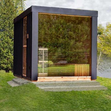 Neptune Sauna spiegel / Privacy glas - Buitensauna Red Cedar, Ophalen of Verzenden, Nieuw, Fins of Traditioneel, Complete sauna