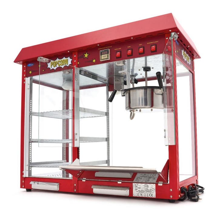 Popcorn Machine – 150 gr – met Warmhoudvitrine, Articles professionnels, Horeca | Équipement de cuisine, Envoi