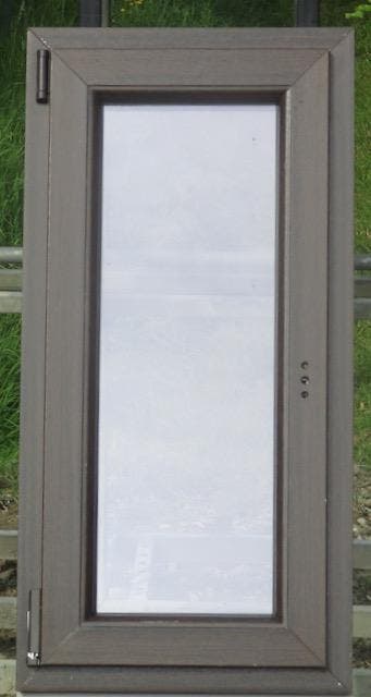 pvc raam , chassis , venster 49 x 99 donkere eik, Kunststof, Minder dan 75 cm, Raamkozijn, Nieuw